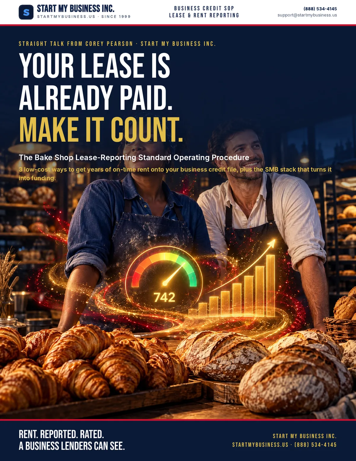 Cover of the Lease and Rent Reporting SOP: Your lease is already paid. Make it count.