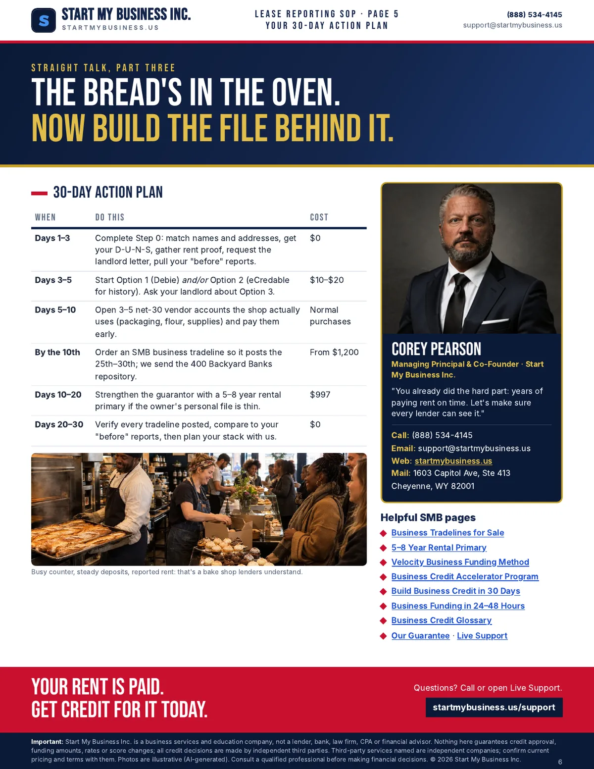 Page 6 of 6, Your 30-day action plan