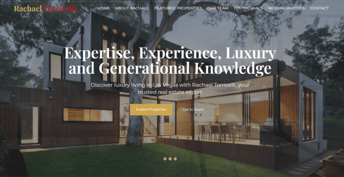 RachaelSellsVegas.com - Client Example